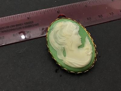 Fashion Cameo Brooch