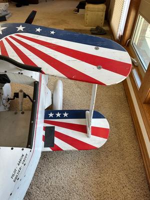 1940's PITTS S-1 AEROBATIC PEDAL TOY BIPLANE