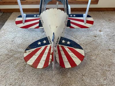 1940's PITTS S-1 AEROBATIC PEDAL TOY BIPLANE