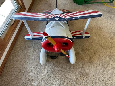 1940's PITTS S-1 AEROBATIC PEDAL TOY BIPLANE