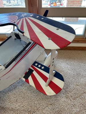 1940's PITTS S-1 AEROBATIC PEDAL TOY BIPLANE