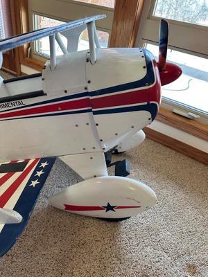 1940's PITTS S-1 AEROBATIC PEDAL TOY BIPLANE