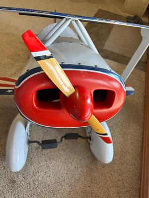 1940's PITTS S-1 AEROBATIC PEDAL TOY BIPLANE