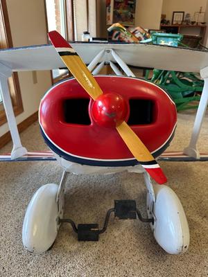 1940's PITTS S-1 AEROBATIC PEDAL TOY BIPLANE