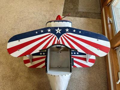 1940's PITTS S-1 AEROBATIC PEDAL TOY BIPLANE