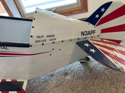 1940's PITTS S-1 AEROBATIC PEDAL TOY BIPLANE