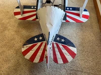 1940's PITTS S-1 AEROBATIC PEDAL TOY BIPLANE