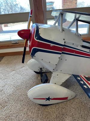 1940's PITTS S-1 AEROBATIC PEDAL TOY BIPLANE