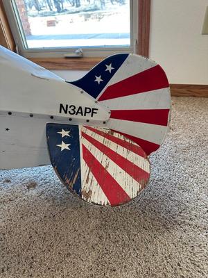 1940's PITTS S-1 AEROBATIC PEDAL TOY BIPLANE