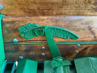 1910 VAN BRUNT HORSE DRAWN SEED DRILL (SOLD BY JOHN DEERE)
