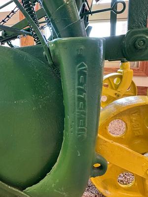 1910 VAN BRUNT HORSE DRAWN SEED DRILL (SOLD BY JOHN DEERE)