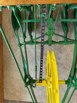 1910 VAN BRUNT HORSE DRAWN SEED DRILL (SOLD BY JOHN DEERE)
