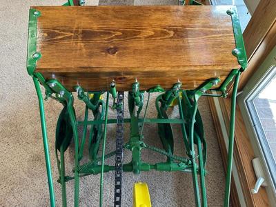 1910 VAN BRUNT HORSE DRAWN SEED DRILL (SOLD BY JOHN DEERE)