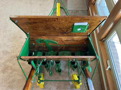 1910 VAN BRUNT HORSE DRAWN SEED DRILL (SOLD BY JOHN DEERE)