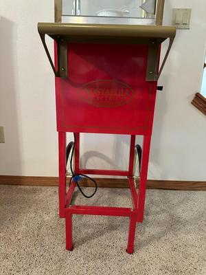 NOSTALGIA BRAND VINTAGE-STYLE POPCORN MACHINE WITH A CART, INCLUDES POPCORN BOXES