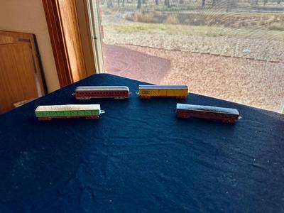 4 TOOTSIE TOY DIE-CAST TOY TRAINS