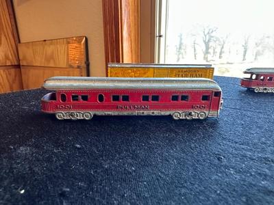 4 TOOTSIE TOY DIE-CAST TOY TRAINS