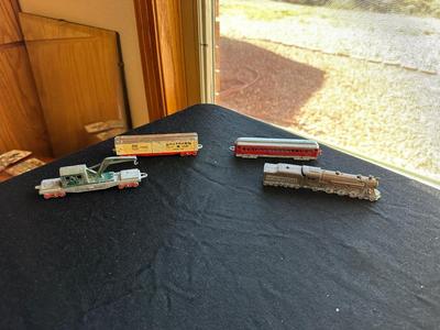 4 TOOTSIE TOY DIE-CAST TOY TRAINS