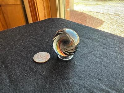HANDMADE GLASS VORTEX MARBLE