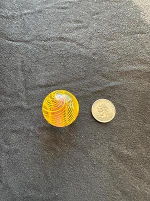 BEAUTIFUL HANDMADE 3-STAGED CAGED SOLID CORE SWIRL MARBLE