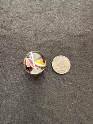 STUNNING MULTICOLORED TORNADO SWIRL PATTERN MARBLE