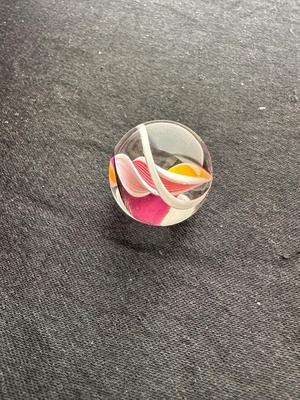 STUNNING MULTICOLORED TORNADO SWIRL PATTERN MARBLE