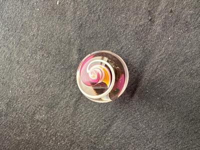 STUNNING MULTICOLORED TORNADO SWIRL PATTERN MARBLE