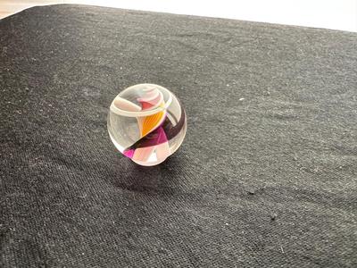 STUNNING MULTICOLORED TORNADO SWIRL PATTERN MARBLE