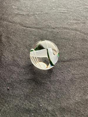 GORGEOUS HANDBLOWN MULTICOLORED LATTICINO MARBLE