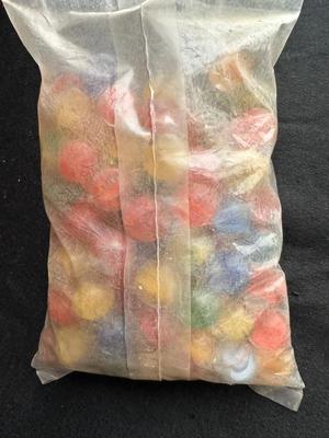 1 UNOPENED BAG OF MARBLES