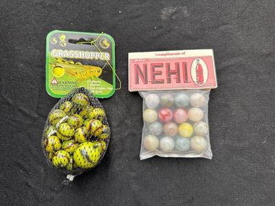 2 UNOPENED BAGS OF MARBLES (10)