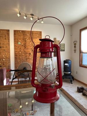 NO 2 COLD BLAST LANTERN AND GALVANIZED GASOLINE CAN
