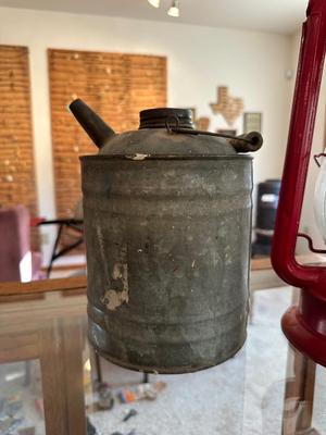 NO 2 COLD BLAST LANTERN AND GALVANIZED GASOLINE CAN