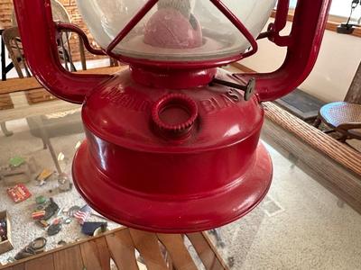 NO 2 COLD BLAST LANTERN AND GALVANIZED GASOLINE CAN