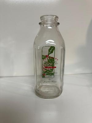GLASS MILK BOTTLES AND JUG