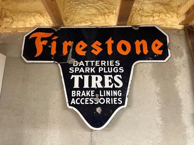 FIRESTONE METAL SIGN