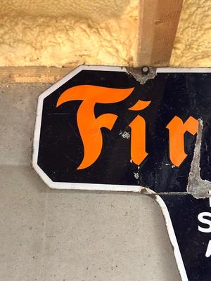 FIRESTONE METAL SIGN