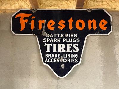 FIRESTONE METAL SIGN