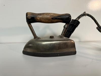 WAGNER METAL FAN AND A STERLING SERVICE CLOTHES IRON