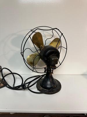 WAGNER METAL FAN AND A STERLING SERVICE CLOTHES IRON