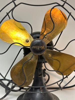 WAGNER METAL FAN AND A STERLING SERVICE CLOTHES IRON