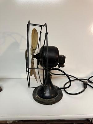 WAGNER METAL FAN AND A STERLING SERVICE CLOTHES IRON