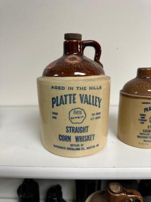 2 PLATTE VALLEY CLAY JUGS