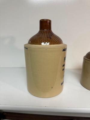 2 PLATTE VALLEY CLAY JUGS