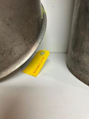 DAIRY MILK STRAINER AND A SMALLER MILK CAN