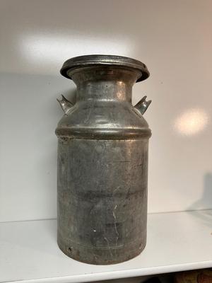 DAIRY MILK STRAINER AND A SMALLER MILK CAN