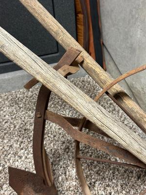 SINGLE WHEEL GARDEN PLOW OR CULTIVATOR