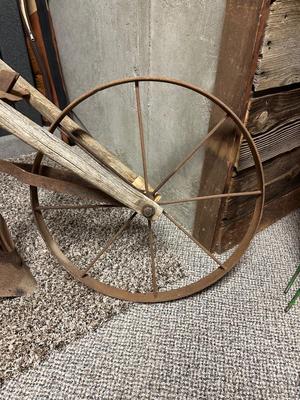 SINGLE WHEEL GARDEN PLOW OR CULTIVATOR