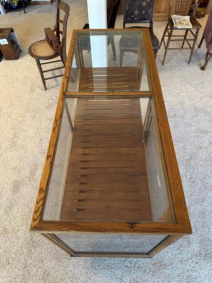 BEAUTIFUL ANTIQUE DISPLAY CASE
