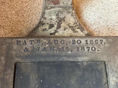 ANTIQUE FAIRBANKS CAST IRON PORTABLE PLATFORM SCALE